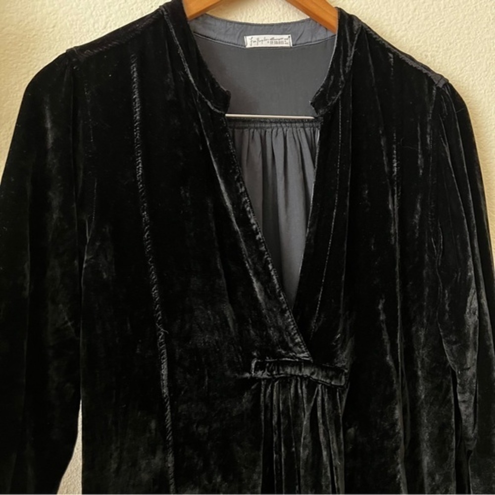 RARE Free People x CP Shades Black Silk Blend Velvet She's Got It Tunic Dress - Picture 9 of 13